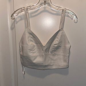 Cropped Leather Tank Top